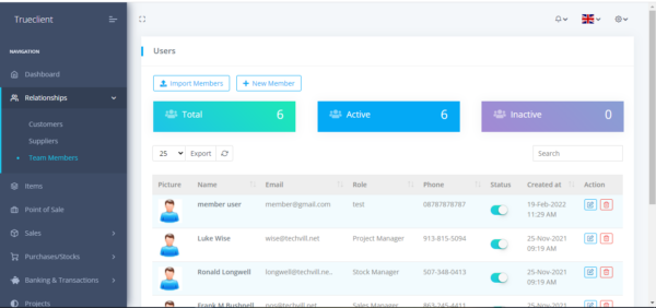 TrueClient - Customer Relationship And Project Management System - Image 2